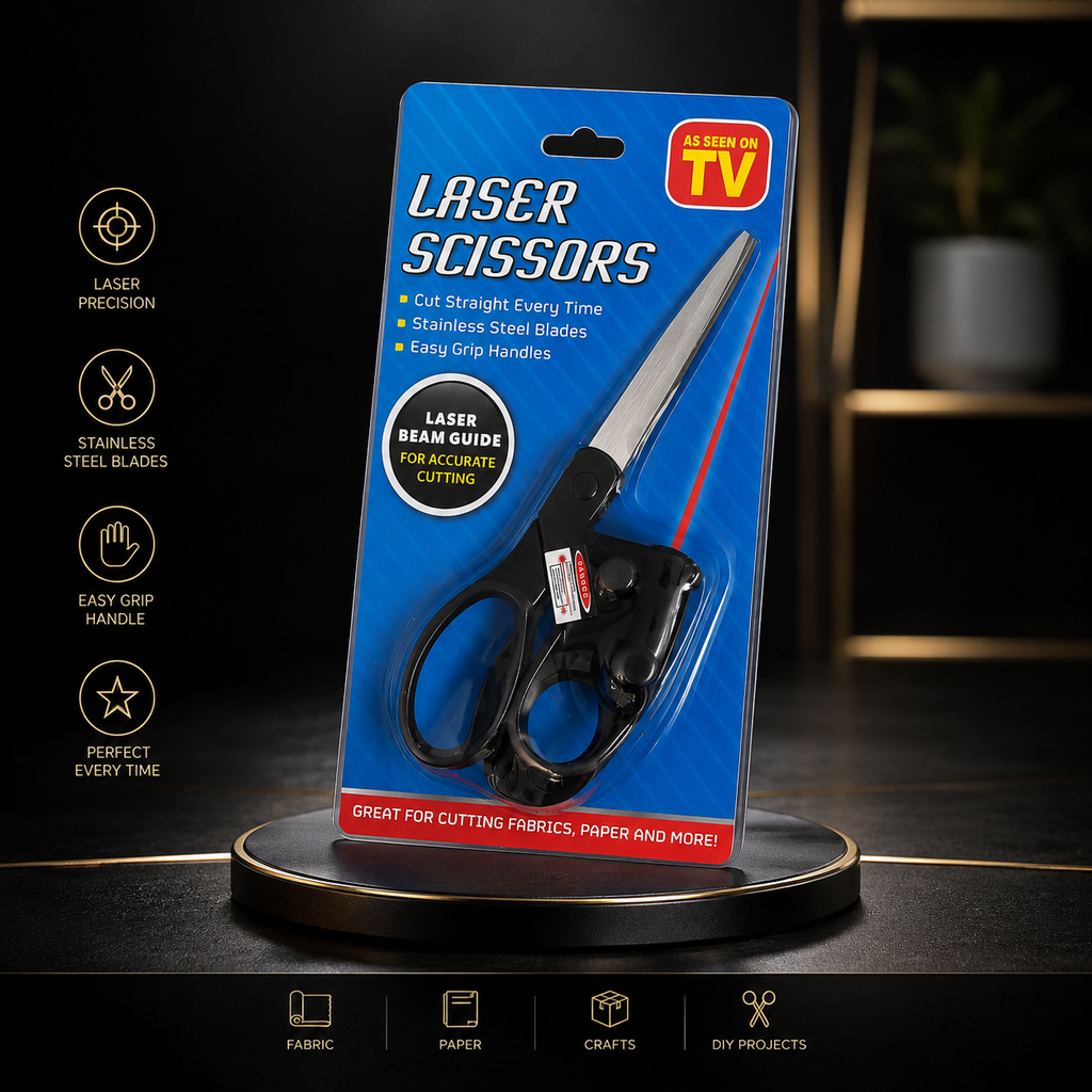 LaserCut Pro™ – Precision Laser Guide Scissors