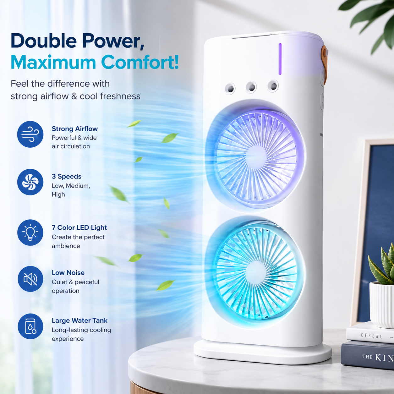 Portable water sprey Fan