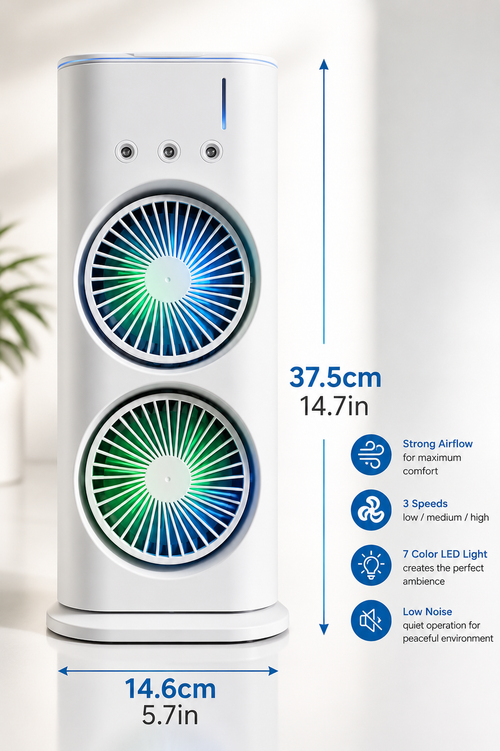 Portable water sprey Fan