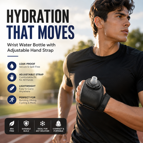 HydraBand Pro™ – Premium Wearable Wrist Water Bottle (200ml)