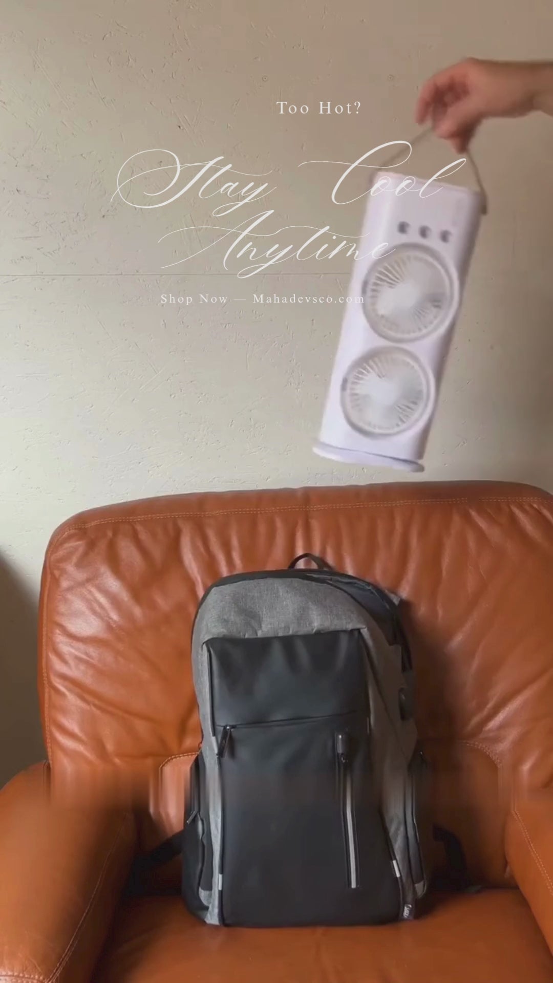 Portable water sprey Fan
